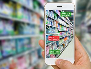 Offers and discount through AR app